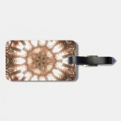 Étiquette À Bagage Lumière Joyeux sapin de Noël Lumières Kaleidoscope (Dos horizontal)