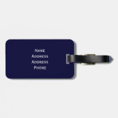 Étiquette À Bagage Lumières de Manhattan, pont Brooklyn, East River, (Dos horizontal)