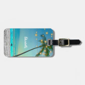 Étiquette À Bagage Lumières hawaïennes tropicales élégantes de (Devant horizontal)