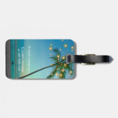 Étiquette À Bagage Lumières hawaïennes tropicales élégantes de (Dos horizontal)