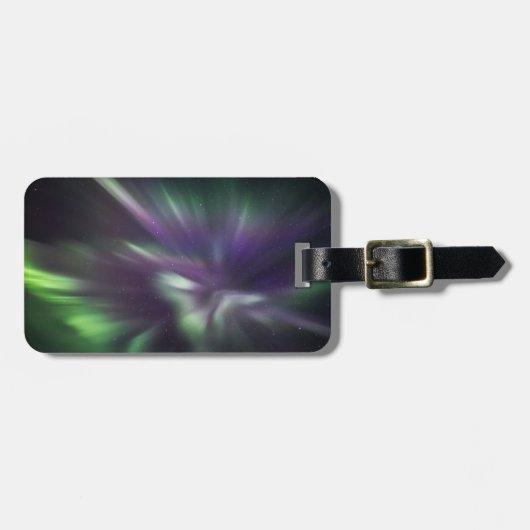 Étiquette À Bagage Lumières Nord colorées (Devant horizontal)