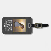 Étiquette À Bagage Lune de miel de photo de M. Mme Ampersand Custom (Devant horizontal)