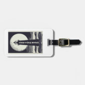 Étiquette À Bagage Lune du phare de Currituck Beach (Devant horizontal)