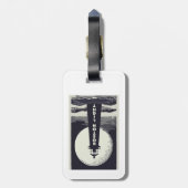 Étiquette À Bagage Lune phare de Boston (Dos Vertical)