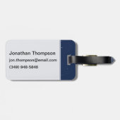 Étiquette À Bagage Lune triste (Dos horizontal)