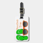 Étiquette À Bagage Lunettes de soleil et étiquette de bagage de (Devant Vertical)