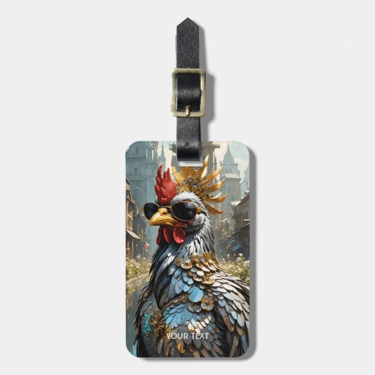 Étiquette À Bagage Lunettes de soleil Imaginaire mignonnes (Devant Vertical)