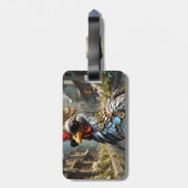 Étiquette À Bagage Lunettes de soleil Imaginaire mignonnes (Dos Vertical)