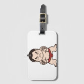 Étiquette À Bagage Lutte japonaise du Japon de bande dessinée de (Devant Vertical)