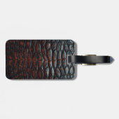 Étiquette À Bagage Luxury Executive Monogram Premium Leather (Dos horizontal)