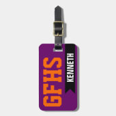 Étiquette À Bagage Lycée ou étudiant universitaire (Devant Vertical)