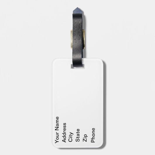 Étiquette À Bagage Lynx espiègle (Dos Vertical)