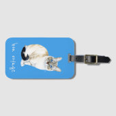 Étiquette À Bagage Lynx Point Siamese Chat (Devant Horizontal)