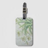 Étiquette À Bagage Lys blancs (Devant Vertical)