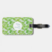 Étiquette À Bagage Lys de la Vallée Motif Floral (Dos horizontal)