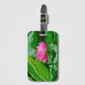 Étiquette À Bagage Lys rose fleurissant au printemps (Devant Vertical)