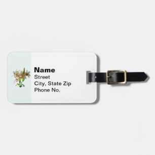 Étiquette À Bagage Lys rose pâle rétroéclairés