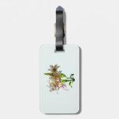 Étiquette À Bagage Lys rose pâle rétroéclairés (Dos Vertical)