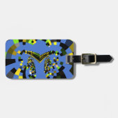 Étiquette À Bagage M Bleu (Devant horizontal)