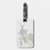 Étiquette À Bagage M. Deer et Mme Rabbit (Dos Vertical)