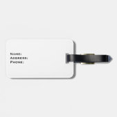 Étiquette À Bagage M. et Mme blancs bagage de coeur étiquettent pour (Dos horizontal)