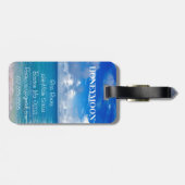 Étiquette À Bagage M. et Mme de la lune de miel | de l'étiquette | de (Dos horizontal)