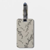 Étiquette À Bagage M. et Mme floraux minimisés Personalized Photo (Dos Vertical)