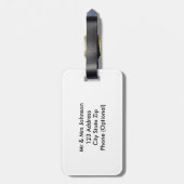 Étiquette À Bagage M. et Mme gardent une étiquette de bagages calme p (Dos Vertical)