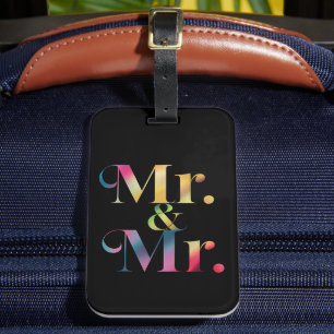 Étiquette À Bagage M. & M. Gay Enterrement de vie de garçon Mariage g