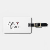 Étiquette À Bagage M. right (Devant horizontal)