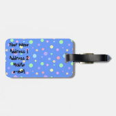 Étiquette À Bagage M. Snowman (Dos horizontal)