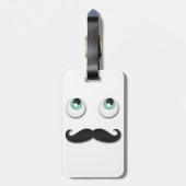 Étiquette À Bagage M. stache (Dos Vertical)