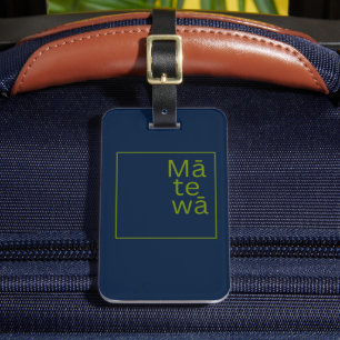 Étiquette À Bagage Mā te wā Aotearoa Nouvelle-Zélande Maori