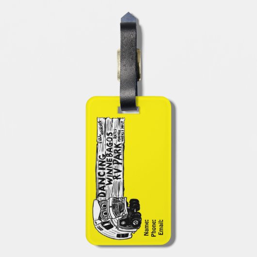 Étiquette À Bagage Mabel Mercury d'Ann Charles (Dos Vertical)