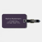 Étiquette À Bagage Macao Casino Skyline Panorama Chine Nuit (Dos horizontal)