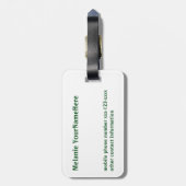 Étiquette À Bagage Macarons de Paris (Dos Vertical)