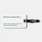 Étiquette À Bagage Macarons de Paris (Dos horizontal)