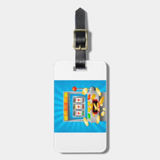 Étiquette À Bagage Machine à sous (Devant Vertical)