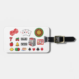 Étiquette À Bagage Machine à sous Casino Night Poker Lucky 7s