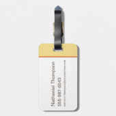 Étiquette À Bagage Machine de mystère Van Floral Graphisme (Dos Vertical)