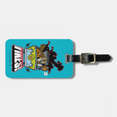 Étiquette À Bagage Machine Mystère "Yikes !" Dessin (Devant horizontal)