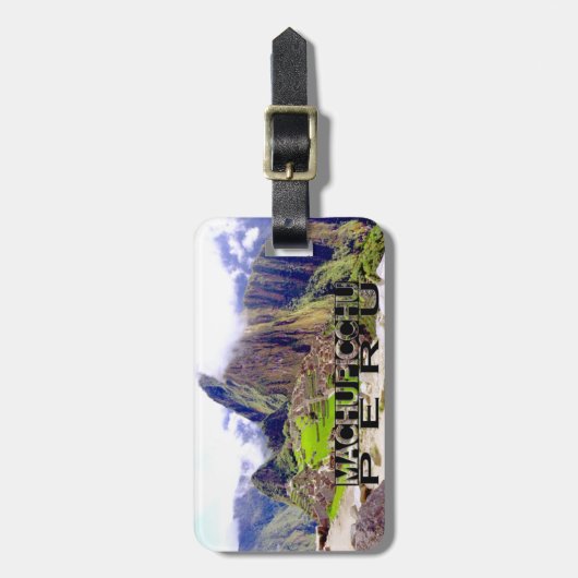 Étiquette À Bagage Machu Picchu (Devant Vertical)