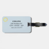 Étiquette À Bagage Machu Picchu Pérou (Dos horizontal)