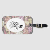 Étiquette À Bagage Madame victorienne Reading (Devant Horizontal)