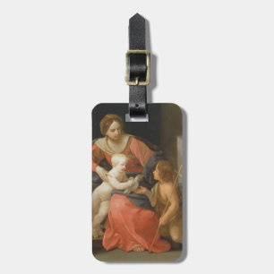 Étiquette À Bagage Madonna et enfant avec St John le baptiste