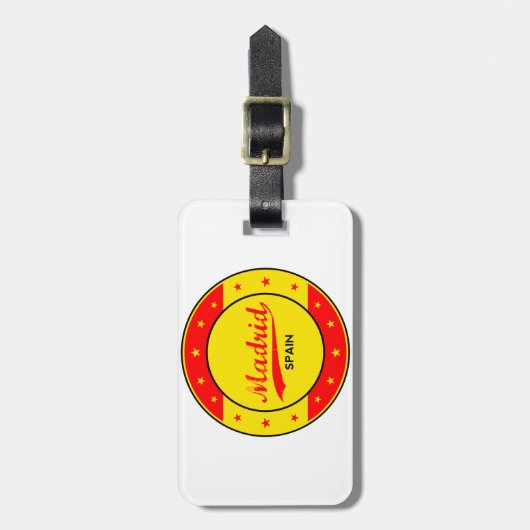 Étiquette À Bagage Madrid (Devant Vertical)