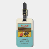 Étiquette À Bagage Madrid, Espagne (Devant Vertical)