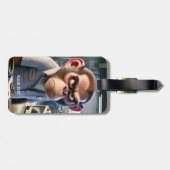 Étiquette À Bagage Magasin de réparation de singe Imaginaire (Dos horizontal)