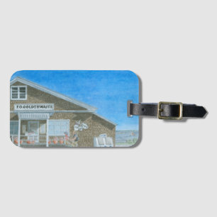 Étiquette À Bagage Magasin général du Maine à l'aquarelle