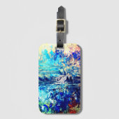 Étiquette À Bagage magical artistic ethereal Abstract Monogram (Devant Vertical)